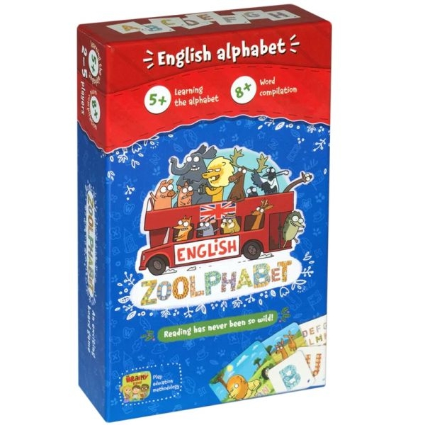Zoolphabet | Brettspiel zum Lernen desenglischen Alphabets